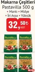 PASTAVİLLA MAKARNA ÇEŞİTLERİ 500 G fiyat ve kampanya bilgisi